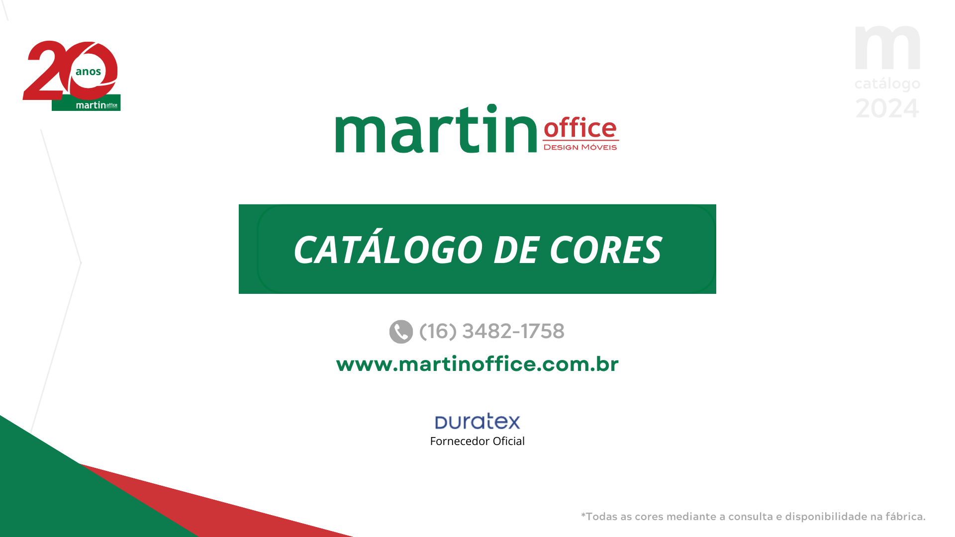Catálogo de Cores Martin Office